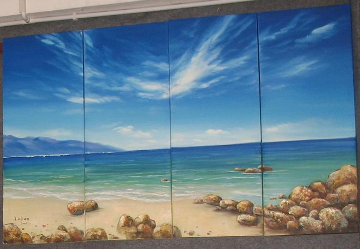 Dafen Oil Painting on canvas seacoast -set504 Dafen Oil Painting on canvas seacoast -set504
